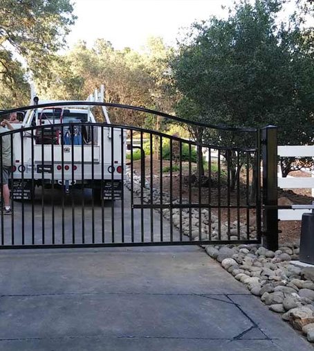 Commercial Driveway Gate Installation