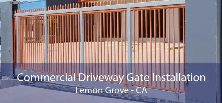 Commercial Driveway Gate Installation Lemon Grove - CA