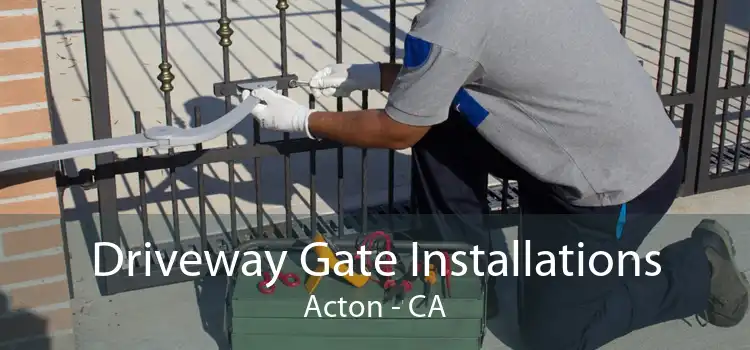 Driveway Gate Installations Acton - CA