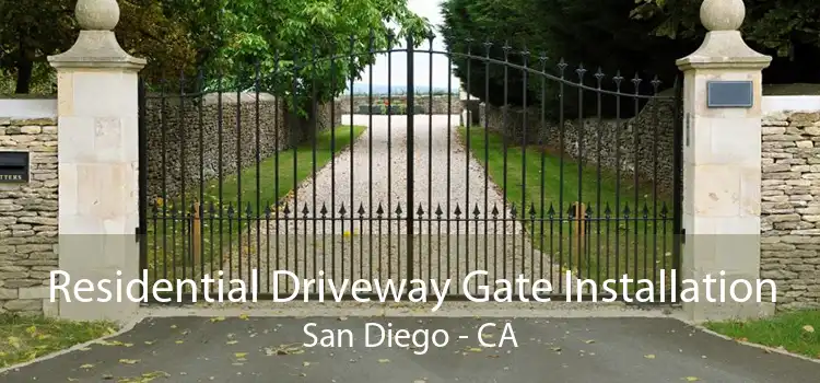 Residential Driveway Gate Installation San Diego - CA